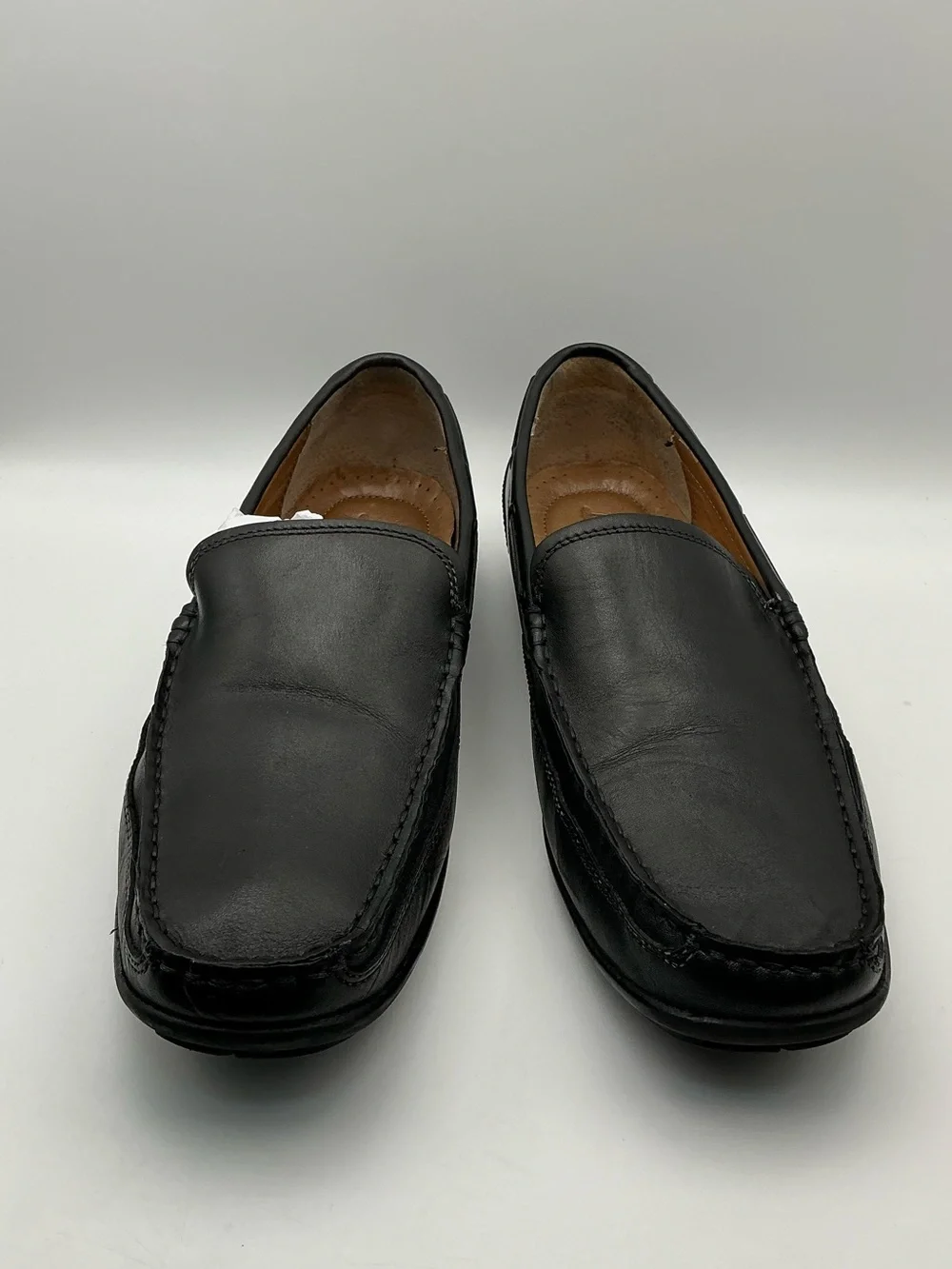 G.H. Bass Men’s Black Leather Loafers Slip On Driving Shoes Size 11.5